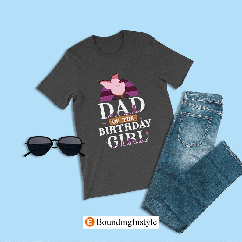 Winnie the Pooh Birthday Theme Shirt, Dad of the Birthday Boy, Piglet Shirt, Disneyland Family Shirt, Animal Kingdom Baby Boy Birthday Party