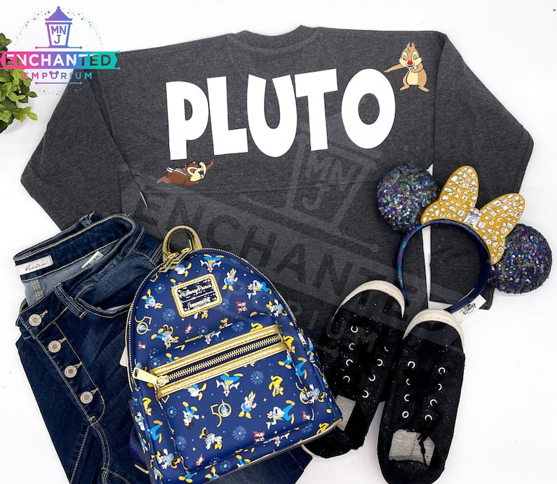 Pluto Disney Inspired Jersey Shirt Disneyland Disney World Jersey Shirt