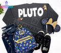 Pluto Disney Inspired Jersey Shirt Disneyland Disney World Jersey Shirt