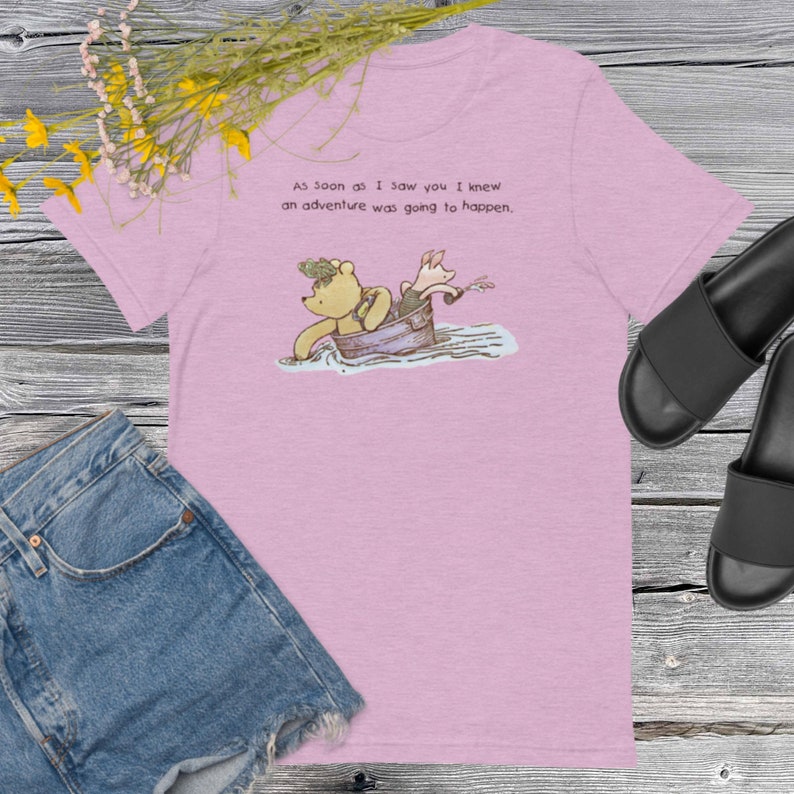 Classic Winnie the Pooh Short-sleeve unisex t-shirt, Pooh quotes, Vintage Winnie the Pooh