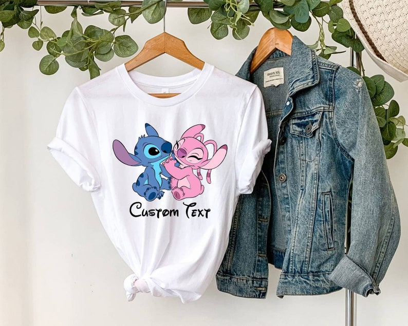 Disney Stitch Shirt, Stitch and Angel Shirt, Bday Gift, Disney Custom Shirt, Disney Couple Shirt, Disney Family Shirt, Disney Toodler Shirt