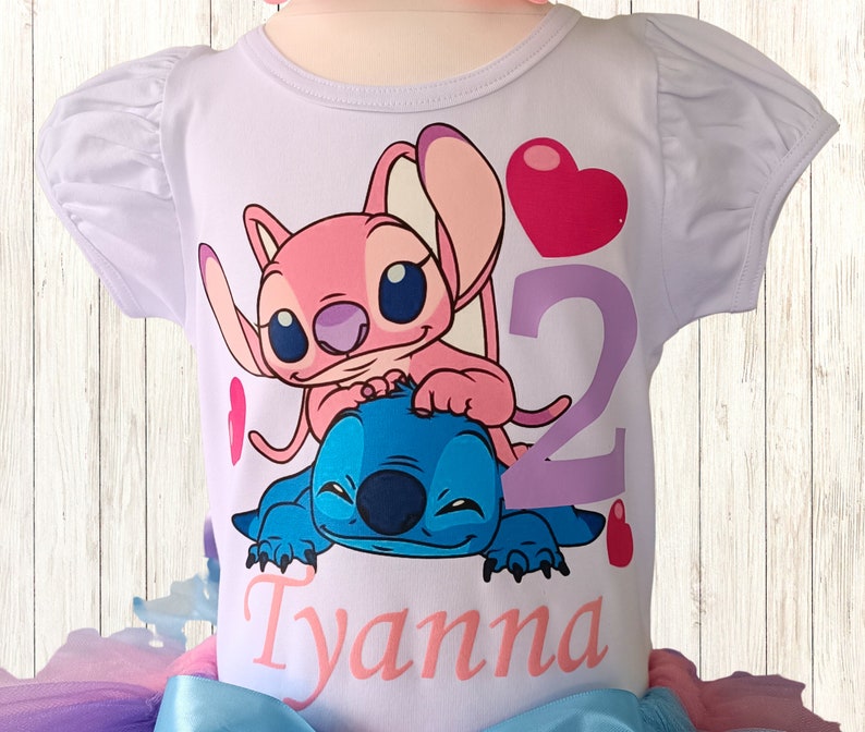 Stitch Birthday Tutu Outfit: Custom Party Costume, Baby Girl