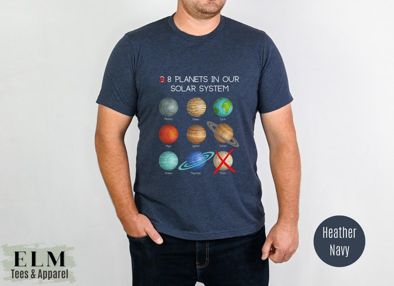 Never Forget Pluto T-Shirt, Science Teacher Gift, Unisex Outer Space Tee
