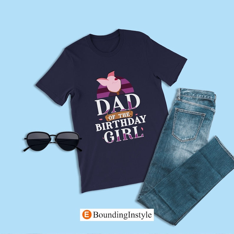 Winnie the Pooh Birthday Theme Shirt, Dad of the Birthday Boy, Piglet Shirt, Disneyland Family Shirt, Animal Kingdom Baby Boy Birthday Party