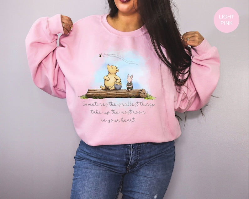 Classic Winnie The Pooh Sweatshirt For Friend Gifts Winnie The Pooh Bear Piglet Cute Vintage Pooh Quotes 1926 Pooh Vintage Aesthetic Sweater