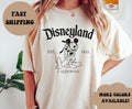 Retro Disneyland Comfort Colors Shirt: Mickey and Pluto EST 1955