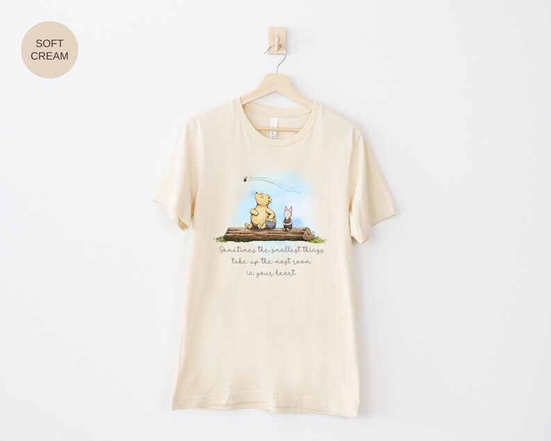 Classic Winnie The Pooh Bella Canvas TShirt For Friend Gifts Winnie The Pooh Bear Piglet Cute Vintage Pooh Quote 1926 Pooh Graphic Tee Shirt
