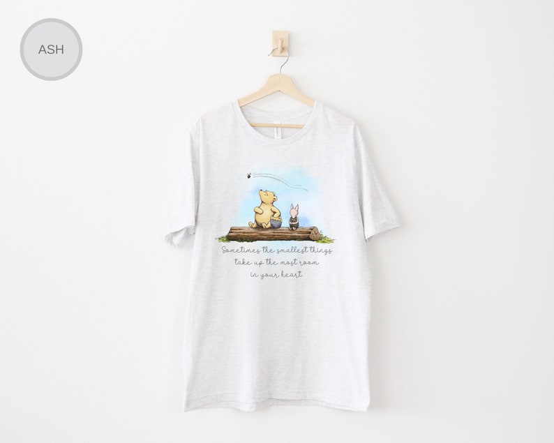 Classic Winnie The Pooh Bella Canvas TShirt For Friend Gifts Winnie The Pooh Bear Piglet Cute Vintage Pooh Quote 1926 Pooh Graphic Tee Shirt