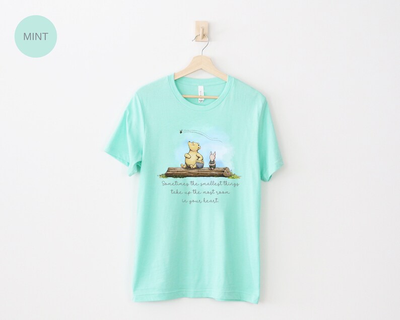 Classic Winnie The Pooh Bella Canvas TShirt For Friend Gifts Winnie The Pooh Bear Piglet Cute Vintage Pooh Quote 1926 Pooh Graphic Tee Shirt