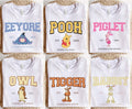 Varsity Winnie the Pooh Shirt, Disney Tee, Disneyland Shirt, Disney World Tee, Vintage Pooh Bear, Jersey Style Disney Eeyore, Tigger, Piglet