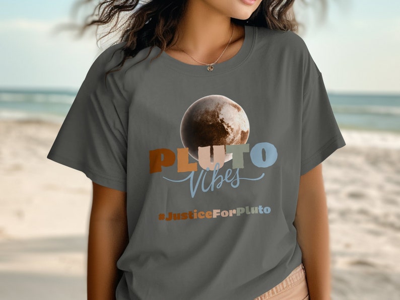 Pluto Shirt Justice For Pluto Boho Comfort Colors Tee Planet Pluto Sweatshirt, Hoodie, Retro Space Tee, Matching Couples Shirts Families
