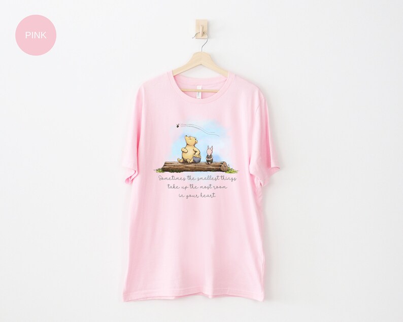 Classic Winnie The Pooh Bella Canvas TShirt For Friend Gifts Winnie The Pooh Bear Piglet Cute Vintage Pooh Quote 1926 Pooh Graphic Tee Shirt