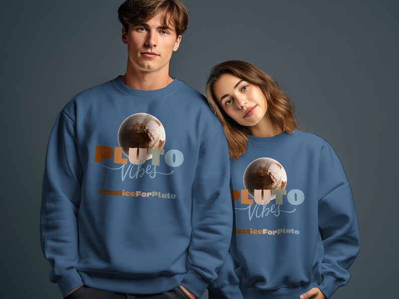 Pluto Shirt Justice For Pluto Boho Comfort Colors Tee Planet Pluto Sweatshirt, Hoodie, Retro Space Tee, Matching Couples Shirts Families