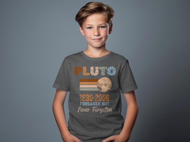Pluto Forsaken Never Forgotten Boho Comfort Colors Tee Planet Pluto Sweatshirt, Trendy Science Hoodie, Retro Space Tee, Matching Couples