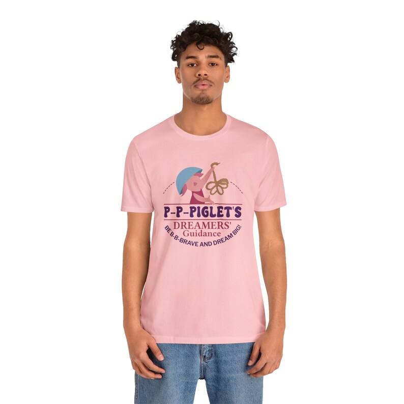 Winnie the Pooh Logo Shirt, Piglet T-Shirt, Dreamers' Guidance Brave and Dream Big, Hundred Acre Wood Outfit, The Many Adventures Attraction