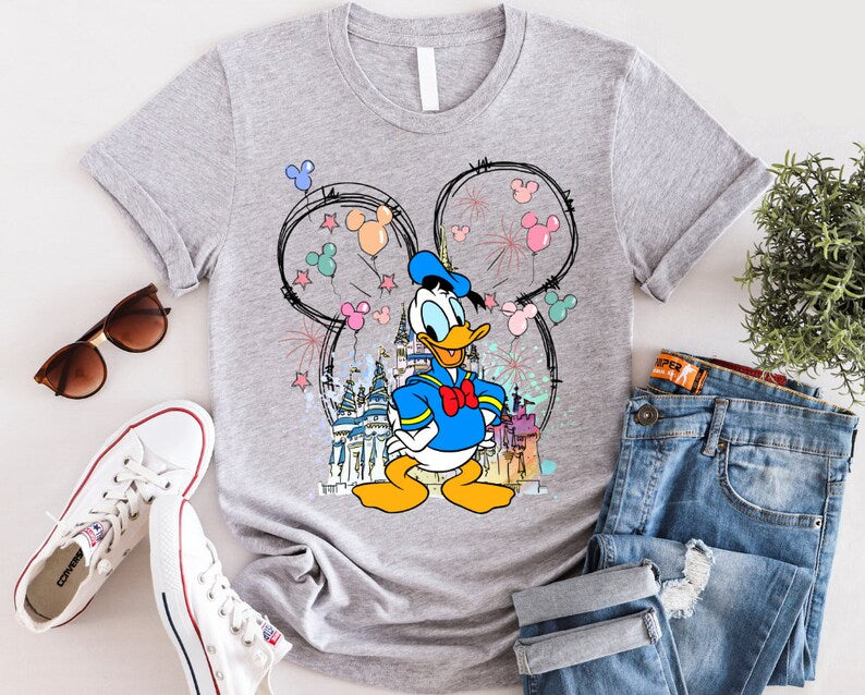 Mickey And Friends Castle Custom Shirt, Mickey And Friends Minnie Donald Daisy Goofy Pluto Shirt, Friends Shirt, Disneyworld Shirt,