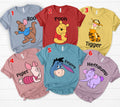 Disney Pooh And Friends Inspired Adult Shirts, Youth Toddler Infant Bodysuit Gift, Disney Characters Cosplay Costumes Family Shirt Gift