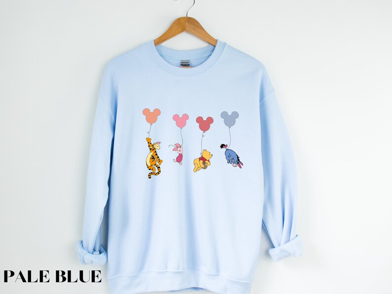 Winnie the Pooh and friends Disney shirt, Pooh Bear Piglet Eeyore Sweatshirt, Disney Baby Tee, Pooh Balloons Disney Shirt, Disney Trip Shirt