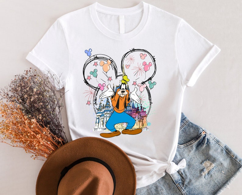 Mickey And Friends Castle Custom Shirt, Mickey And Friends Minnie Donald Daisy Goofy Pluto Shirt, Friends Shirt, Disneyworld Shirt,