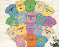 Retro Disney All Characters Unisex T-shirt, Mickey Minnie Donald Daisy Goofy Pluto Winnie The Pooh Stitch Lion King Alice Ariel Costume Tee