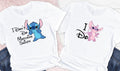 Funny matching couples t shirts I do I don't do matching shirts Disney vacation honeymoon wedding engagement gift his and hers stitch