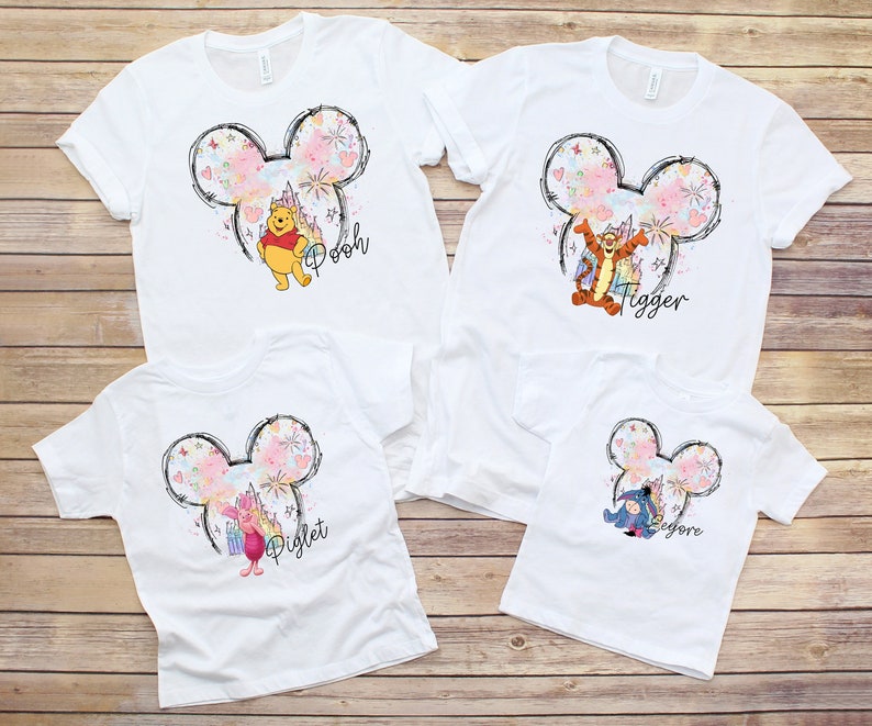 Winnie The Pooh Shirt, Piglet, Tigger Eeyore Shirt, The Pooh Shirt, Disney Honeymoon, Disney Family Shirt, Disney Shirt, 2025 Disney Shirt