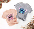 Disney Stitch & Angel Matching Shirt, Valentines Couple Tee