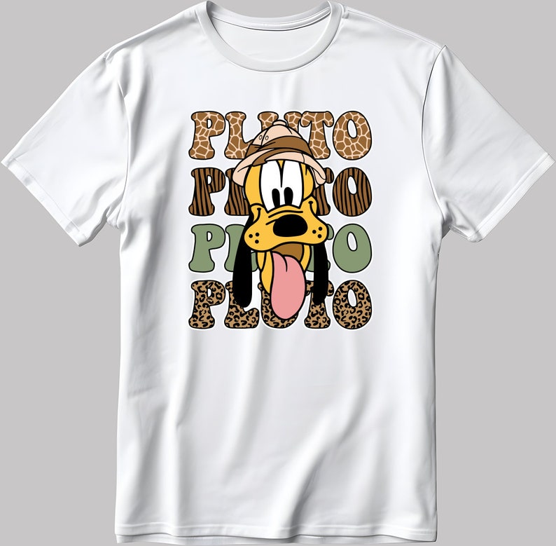 Pluto Funny Short Sleeve White-Black Men's / Women's T Shirt J003