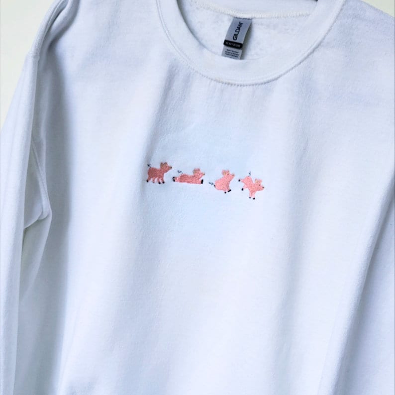 Piglet Embroidered Crewneck sweatshirt