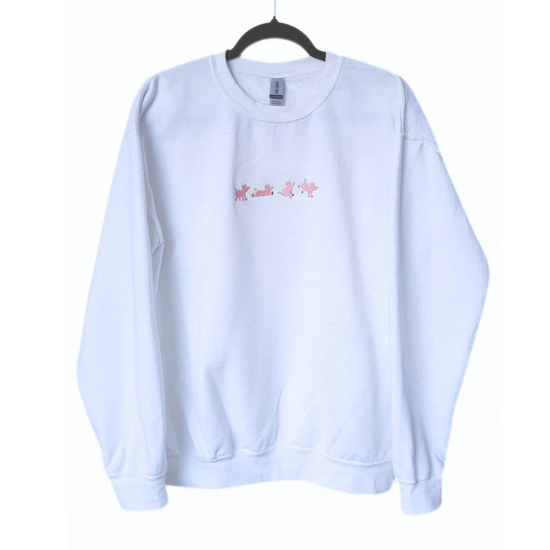Piglet Embroidered Crewneck sweatshirt