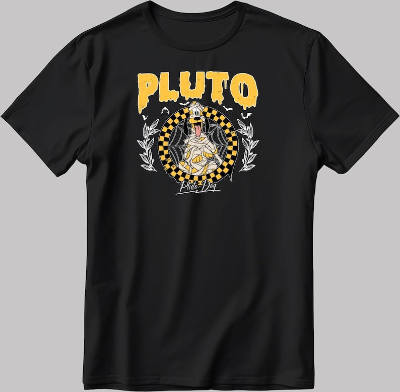 Pluto dog Disney Short Sleeve White/Black Men/Women T Shirt C587