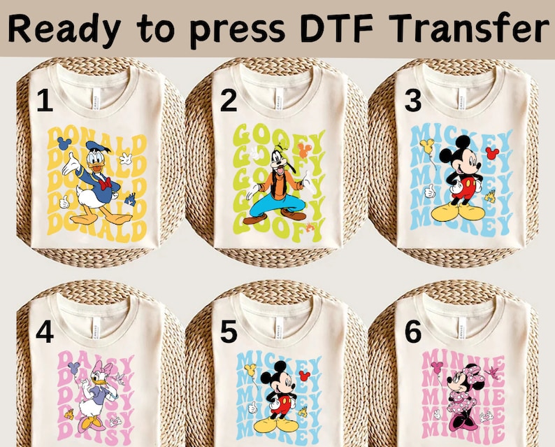 Disney Mickey and Friends Custom Characters DTF, Trip product image 1