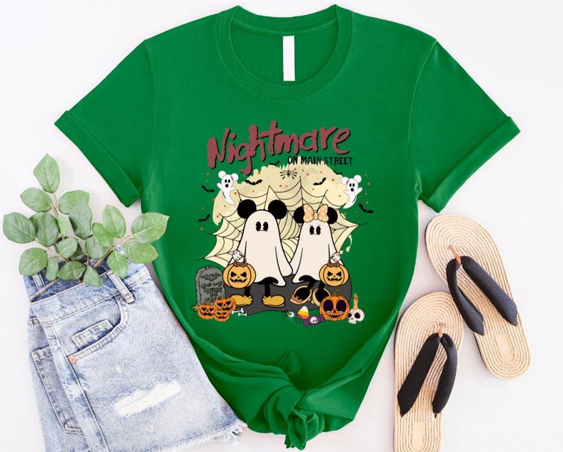 Mickey And Minnie Mouse Halloween Shirt, Mickey Nightmare On Main Street Shirt, Disney Halloween Shirt, Mickey Mouse Shirt,Disney Shirt