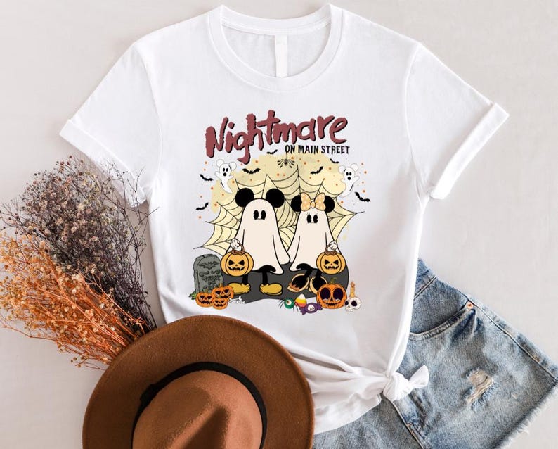 Mickey And Minnie Mouse Halloween Shirt, Mickey Nightmare On Main Street Shirt, Disney Halloween Shirt, Mickey Mouse Shirt,Disney Shirt