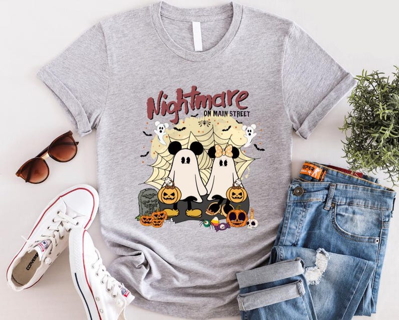 Mickey And Minnie Mouse Halloween Shirt, Mickey Nightmare On Main Street Shirt, Disney Halloween Shirt, Mickey Mouse Shirt,Disney Shirt