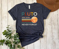 Never Forget Pluto T-Shirt | Retro Science Space Tee