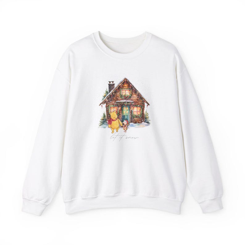 Winnie the pooh Gift, Piglet shirt, Holiday sweatshirt, Classic winnie the pooh Christmas Sweatshirt, Winnie the pooh and friends sweatshirt