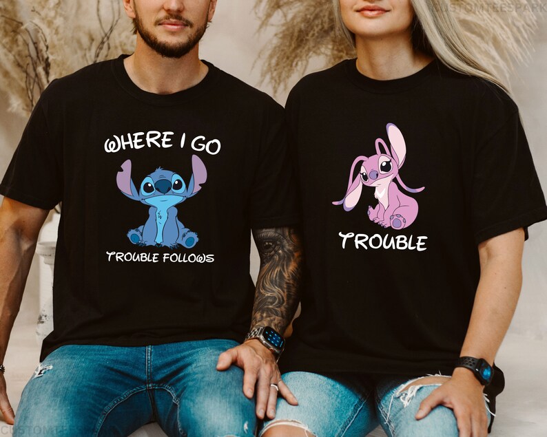 Comfort Colors® Stitch And Angel Matching Tees, Disney product image 4