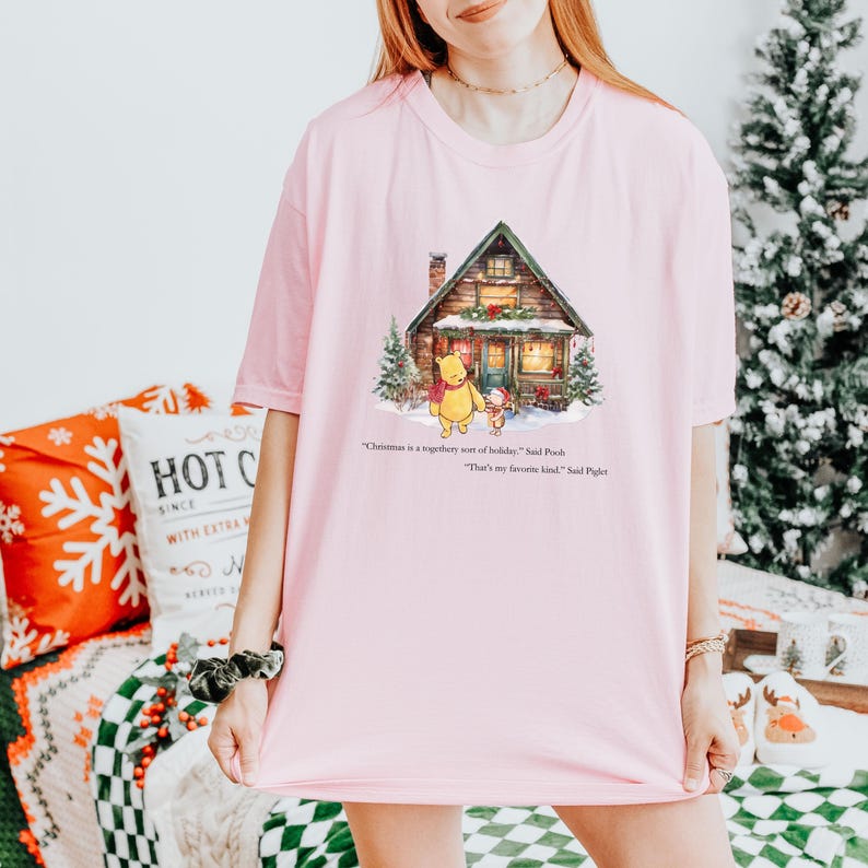 Winnie the pooh Gift, Piglet shirt, Holiday sweatshirt, winnie the pooh Christmas, Classic Winnie the Pooh shirt, Winnie the pooh sweatshirt