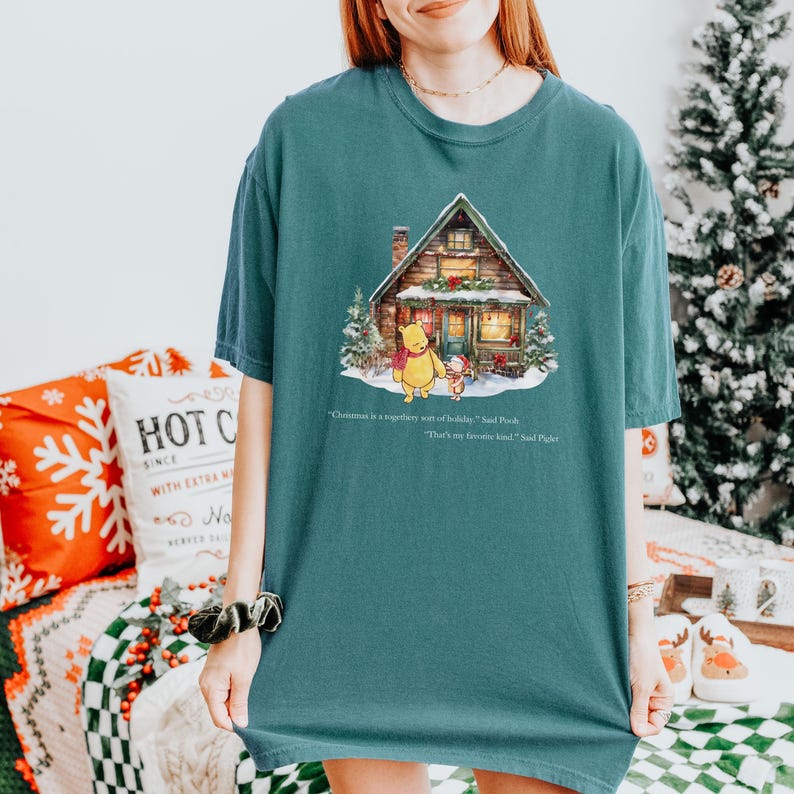 Winnie the pooh Gift, Piglet shirt, Holiday sweatshirt, winnie the pooh Christmas, Classic Winnie the Pooh shirt, Winnie the pooh sweatshirt
