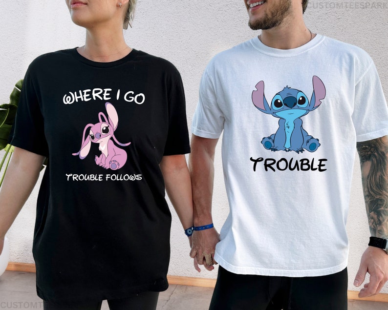 Comfort Colors® Stitch And Angel Matching Tees, Disney product image 2