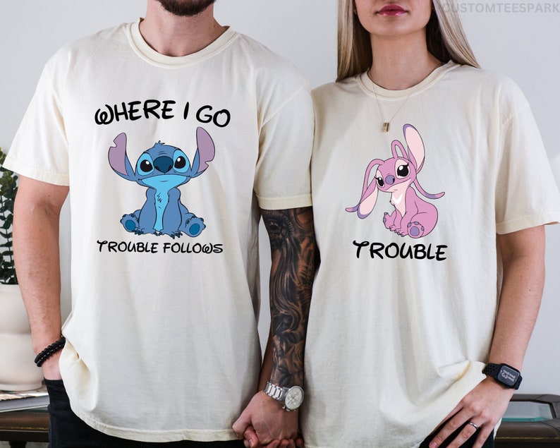 Comfort Colors® Stitch And Angel Matching Tees, Disney product image 3