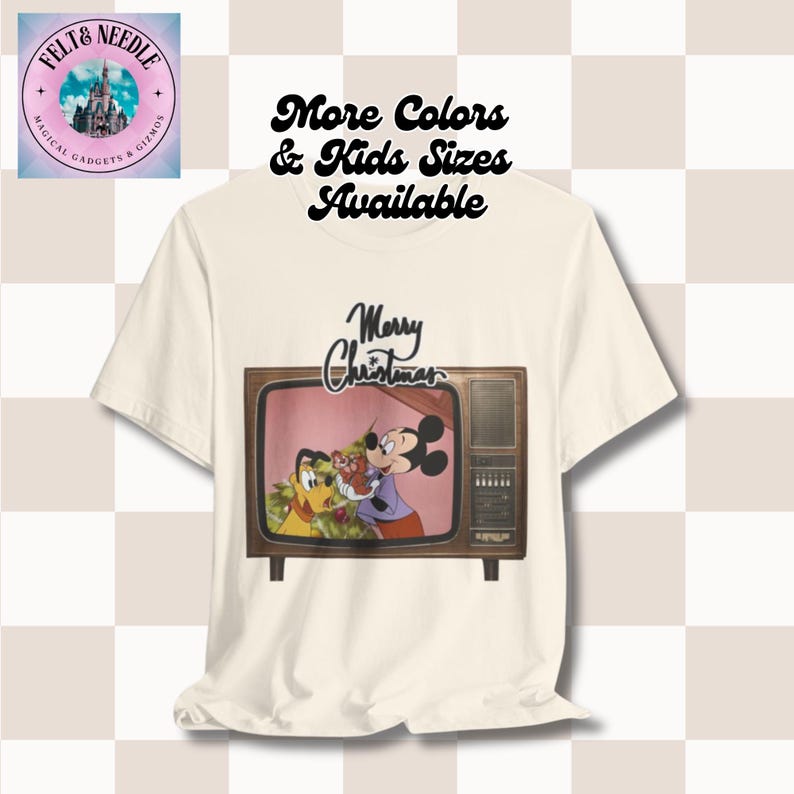 Vintage Christmas Tee, Retro Mickey Mouse, Chip & Dale Tshirt, Unisex Holiday Shirt, Pluto's Christmas Tree, Merry Christmas Gift, Disney