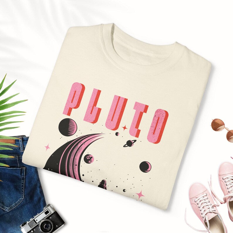 Pluto Never Forget Shirt Aesthetic Universe Shirt Planetary Parade Retro January Planetary Event Shirt Universe Pluto Shirt Retro Space Tee
