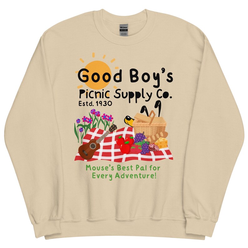 Pluto Inspired Disney Crewneck Sweatshirt, Good Boy's Picnic Co.