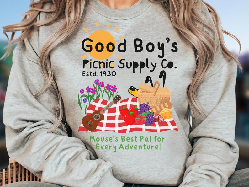 Pluto Inspired Disney Crewneck Sweatshirt, Good Boy's Picnic Co.