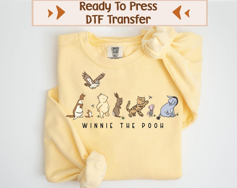 Winnie The Pooh DTF Transfer, Disney Ready To Press product image 1