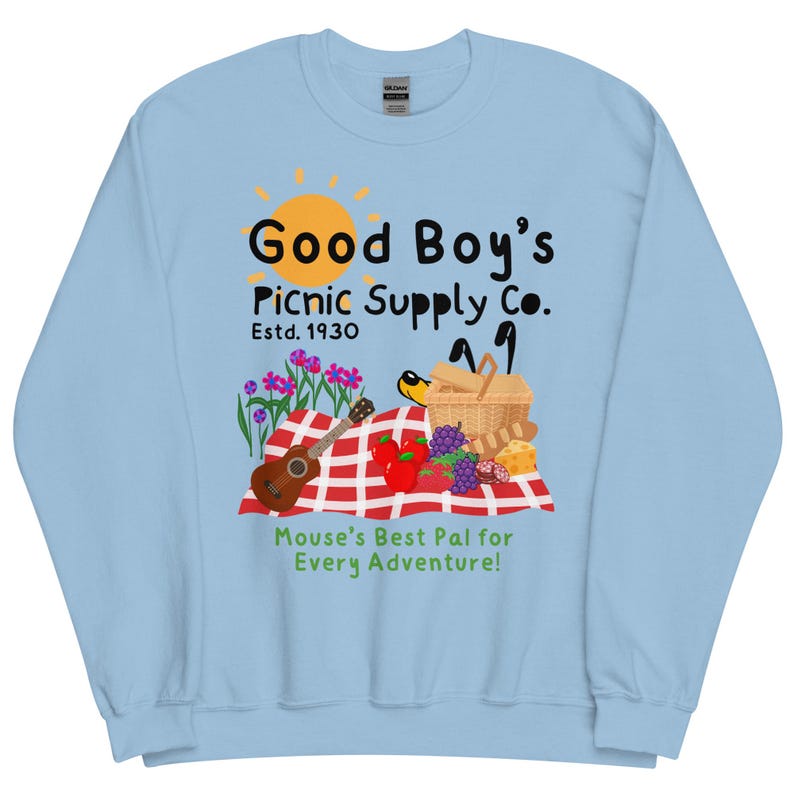 Pluto Inspired Disney Crewneck Sweatshirt, Good Boy's Picnic Co.
