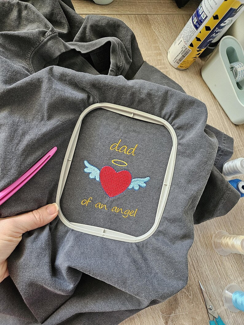 Embroidery Mama of an Angel Shirt, Comfort Color Shirt, Pregnancy Loss Shirt, Baby Loss Tee, Gift For Her, Grieve Mother, Child Loss, Grieve