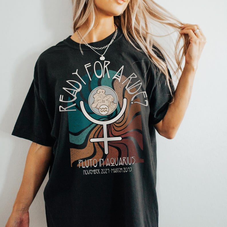 Pluto In Aquarius Comfort Colors Shirt: Astrology Unisex Tee